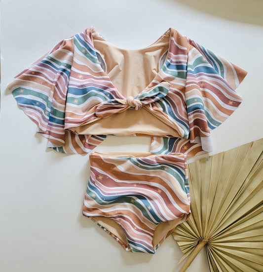 Neutral waves bikini set