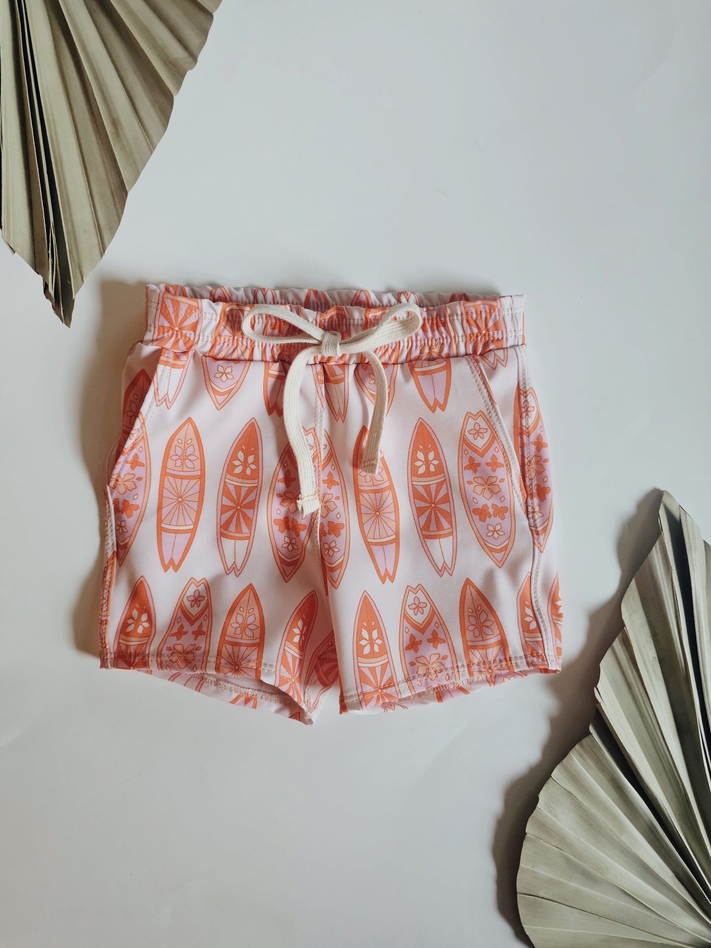 Surf board surf shorts
