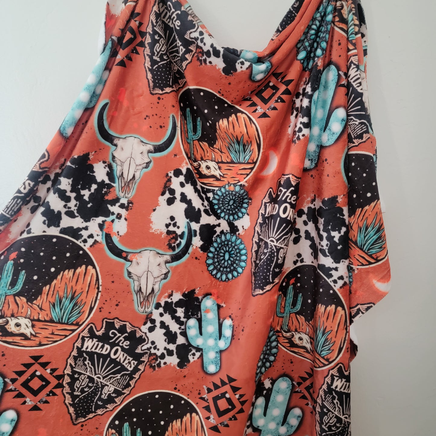 The wild ones western boho throw blanket