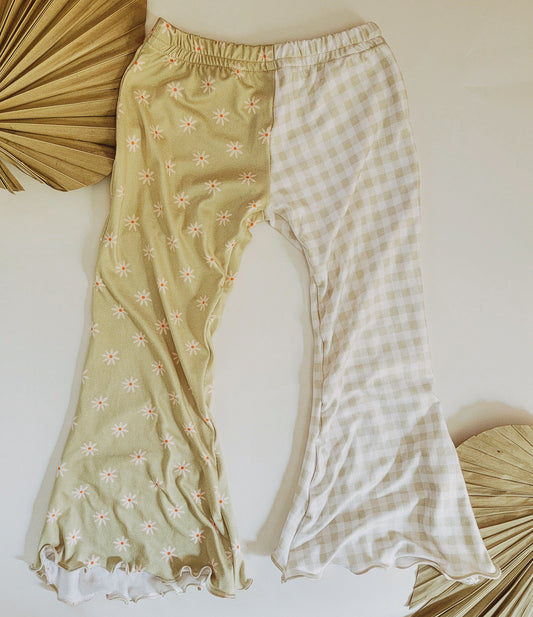 Floral checkered flares
