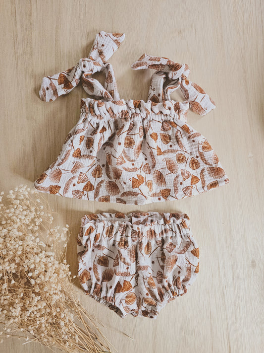 Cotton muslin fall set